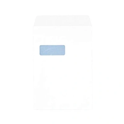 Image of 5 Star 906640 Envelopes Pocket Peel and Seal Window 100gsm White C4 Ref [Pack of 250]