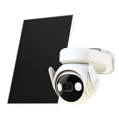 Image of Imou 2K Solar Security Camera Outdoor Wireless, CCTV with Long Battery Life, 360Surveillance, 20M Color Night Vision, Human/Motion Detection, 2 Way Audio Siren Spotlight (Cell PT Lite)