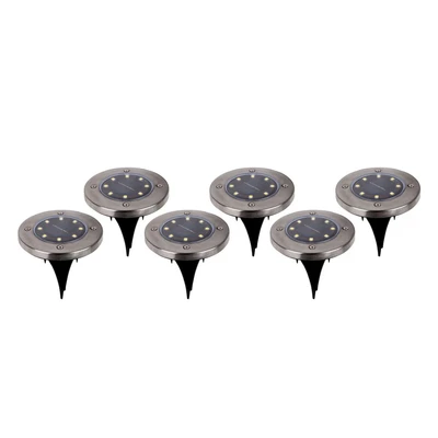 Image of Näve Kian LED decorative ground spike light, set of 6