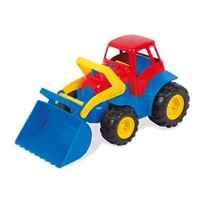 Image of Dantoy Kids Toy Tractor with Rubber Wheels, Made in Denmark