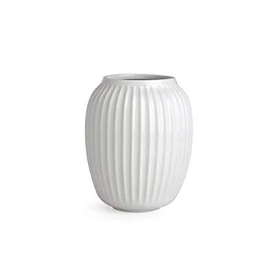 Image of Kähler Hammershøi Ceramic Vase 20 x 16.5 cm White