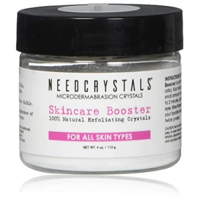 Image of NeedCrystals Microdermabrasion Crystals, DIY Face Scrub. Natural Facial Exfoliator for Dull or Dry Skin Improves Scars, Blackheads, Pore Size, Wrinkles, Blemishes &amp; Texture. 113 Grams