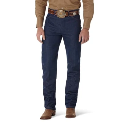 Image of Wrangler Men&#039;s Cowboy Cut Original Fit Jean, Blue, 33W x 31L (US Size)