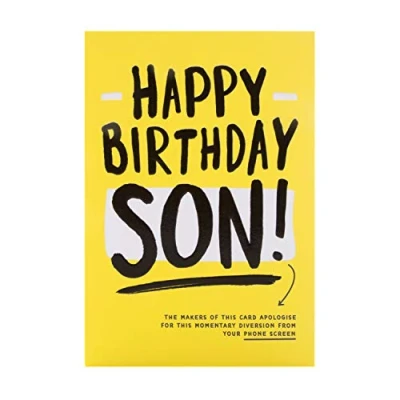 Image of Hallmark Birthday Card For Son Contemporary Humour Design