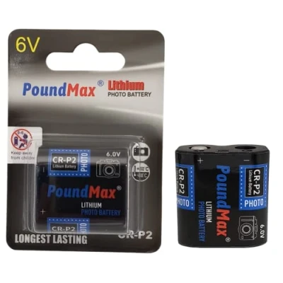Image of CRP2 6V PoundMax Lithium Power Photo Battery CR P2 223 CR223 DL223