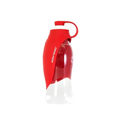 Image of EZYDOG Portable Dog Water Bottle Leaf Design, 600ml, BPA Free, Pet Outdoor Drinking Cup &amp; Travel Accessories Gift The Ultimate Dispenser and Bowl