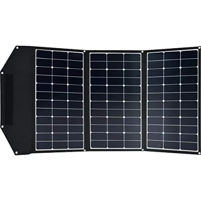 Image of Offgridtec® FSP 2 195W ultra foldable solar panel, no charge controller, with built in stand. For camping, travel, boat, caravan