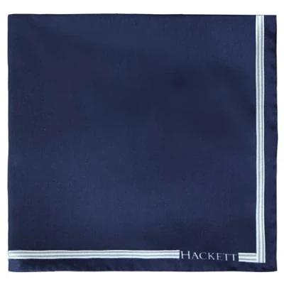 Image of Hackett London Satin Solid Mens Navy Handkerchief HM012094 595