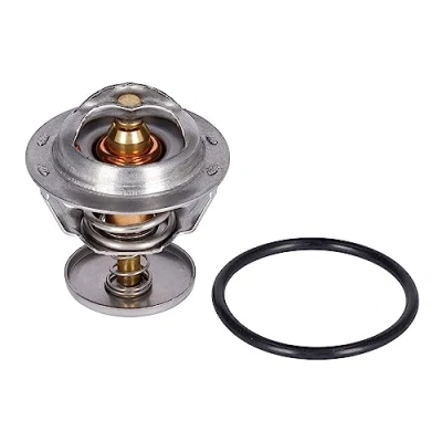 Image of 1089796, 1148164, 1313546 Engine thermostat FEBI BILSTEIN 106022 82C with seal ring FORD: StreetKA Convertible, FIESTA 5, KA Hatchback