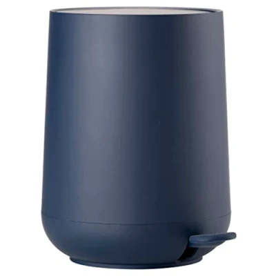 Image of Zone Denmark Nova Bathroom Bin Cosmetic Diameter 23 cm Height 29 Capacity 5 Litres Royal Blue