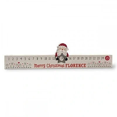 Image of History &amp; Heraldry Personalised Santas Countdown Advent Calendar Florence