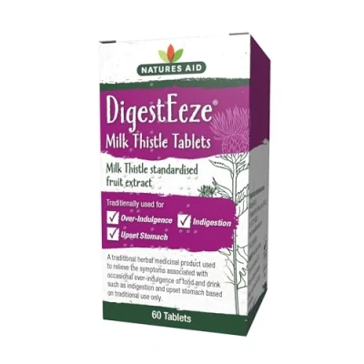 Image of Natures Aid DigestEeze Milk Thistle, 60 Tablets
