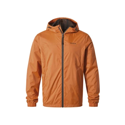 Image of TOG24 Craven Mens Waterproof Packaway Jacket Dark Orange Size Medium