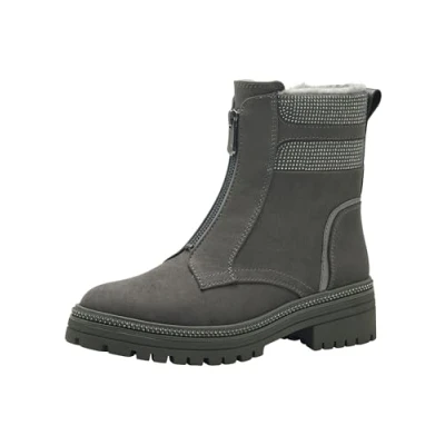 Image of Marco Tozzi Winter boots, Women&#039;s, Size: 7, Graphite comb Synthetics/textile