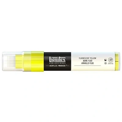 Image of Liquitex Professional Paint Marker with 8 15 mm Wide Nib Fluorescent Yellow