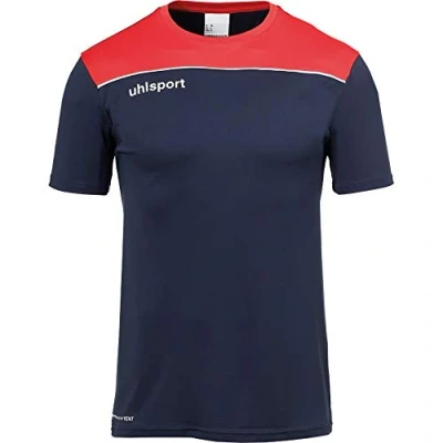 Image of uhlsport Offense 23 Poly Shirt Men&#039;s Football Shirt, Mens, 100221410, Blue Navy/red/White, 2XL