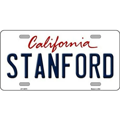 Image of New License Plate stanford california state background novelty Sign 15x30 CM