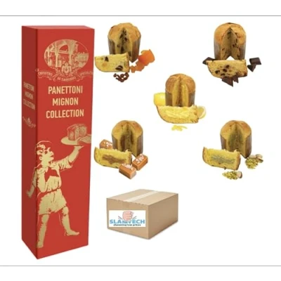 Image of Lazzaroni Chiostro Di Saronno Assorted Mini Panettone, 500g (5 pieces inside)
