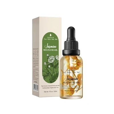 Image of Jasmine Essential Oil for Diffuser &amp; Aromatherapy 100% Natural Skin Hair Massages Candle Making Floral Alluring Scent (1 Fl Oz)