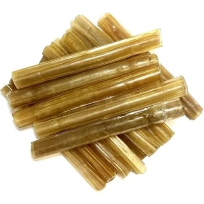 Image of Cigar Chews Thick 5&quot; x 25 Natural Rawhide Dog Treats Pressed Rolls RHS