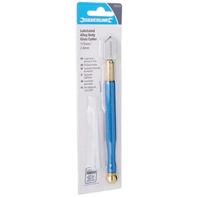 Image of Silverline Lubricated Alloy Body Glass Cutter 175mm / 2 8mm