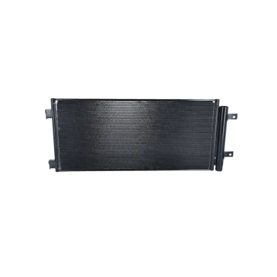 Image of 13475956, 39011385, 39131676 Condenser NRF EASY FIT 350338 with gaskets/seals dryer 11,8mm 8,7mm Aluminium 645mm VAUXHALL: Astra Mk7