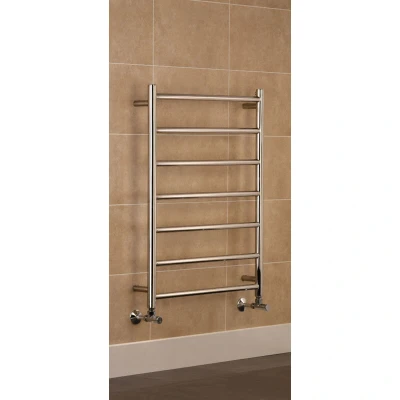 Image of Manissa Selby 600mm x 800mm Stainless Steel Central Heating Bathroom Towel Rail