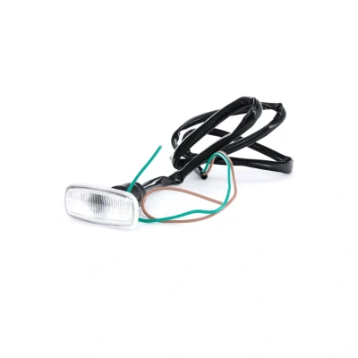 Image of 4B0949127 Turn Signal TYC 18 5231 05 2 white, transparent both sides, lateral installation with bulb holder AUDI: TT Coupe, Allroad C5, A3 Hatchback
