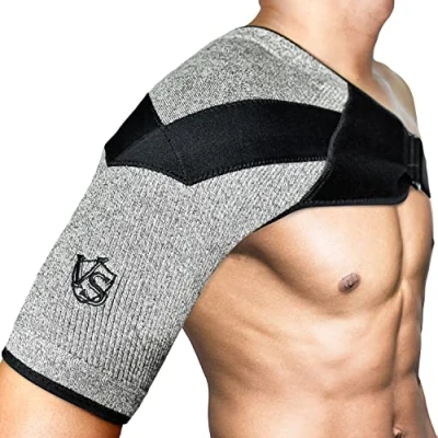 Image of Vital Salveo Adjustable Compression shoulder Brace Support Warp or Strap for Men and Women with Frozen Dislocated AC Joint Pain Rotator Cuff Tendinitis Labrum Tear(1PC) XXL