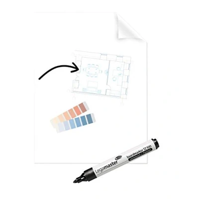 Image of Legamaster Magic Chart Clearboard Foil 60x80 cm 25 Repositionable Sheets