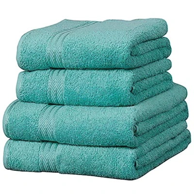 Image of Linens Limited Supreme 500gsm Egyptian Cotton Jumbo Bath Sheet, Jade