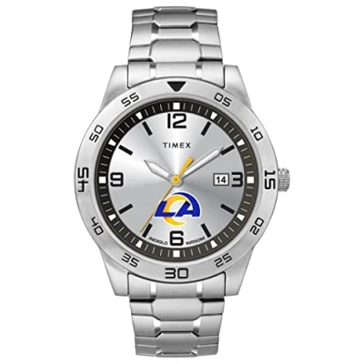 Image of Timex x NFL Men&#039;s Citation Rams Silver Analog Watch