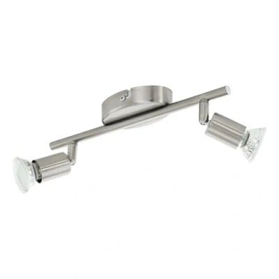 Image of Eglo Buzz LED Ceiling Light, Steel, GU10, Matte Nickel
