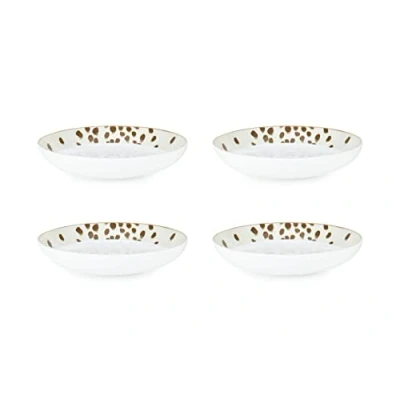 Image of Haden Poodle &amp; Blonde Tottenham Dalmatian in Cocoa 4 Piece Bowl Set