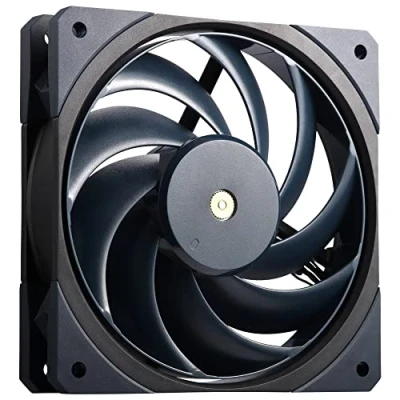 Image of Cooler Master Mobius 120 OC Case Fan Ring Blade Design (PWM), Speed, Anti Vibration Dampers, Dual Ball Bearings, Metal Motor Hub (max. 88.1 CFM, 4.75 mmH2O, 39.3 dBA) Dark Blue &amp; Black