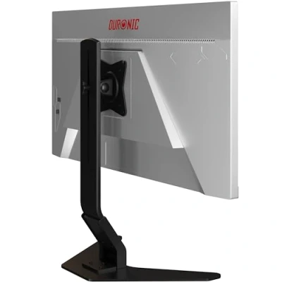 Image of Duronic DM12D1 Monitor Arm Stand Single PC Desk Mount Height Adjustable For One 17 27&quot; Screen Ergonomic VESA 75/100 Screens up to 8kg Tilt +15 &amp; 15/Rotate 360