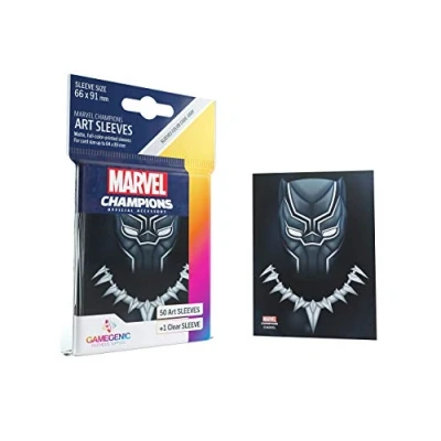 Image of Fantasy Flight Games Marvel Champions: Official Sleeves: Black Panther Card Game