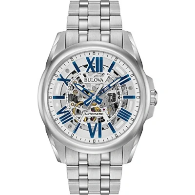 Image of Bulova Men&#039;s Analogue Classic Automatic Watch with Stainless Steel Strap 96A187
