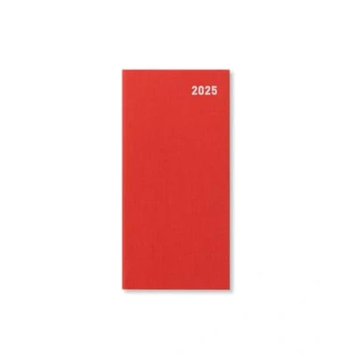 Image of Letts of London Principal Slim week to view 2025 diary red