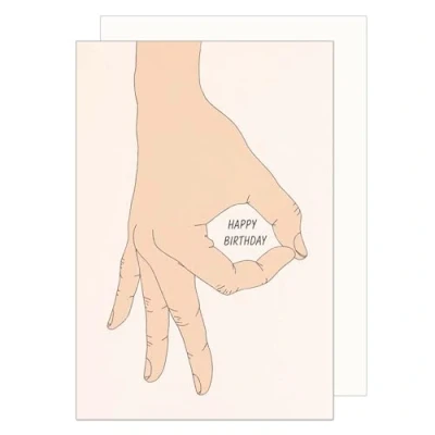 Image of Edition Seidel Premium Birthday Card with Envelope. Greeting Happy Man Woman Teenager Hand (G3627 SW024)