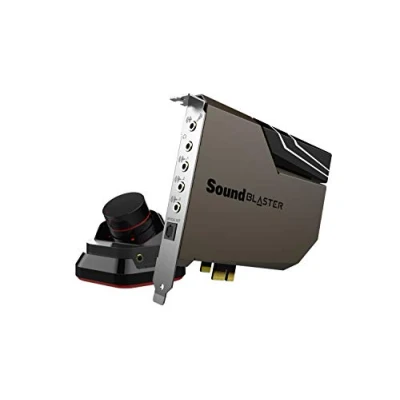 Image of Creative Sound Blaster AE 7 High Resolution PCI e DAC/Amplifier Card with Xamp Discreet Headphone Bi Amplifier and Grey/Black Audio Control Module