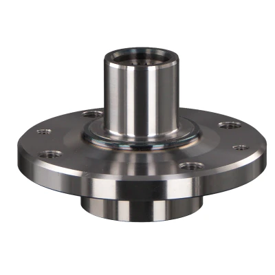 Image of 402022048R, 8200046549, 8200308649 wheel Hub FEBI BILSTEIN 102185 4 100mm without bearing Front Axle Left, Right RENAULT: CLIO 3