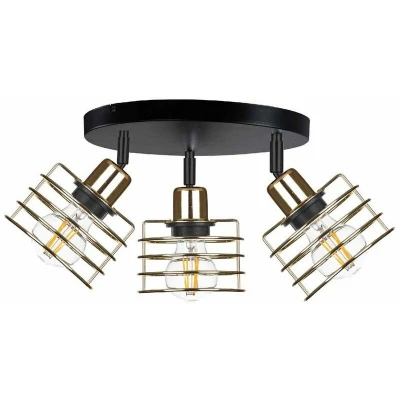 Image of Viva Ceiling Spotlight Clusters Gold, 35cm, 3x E27