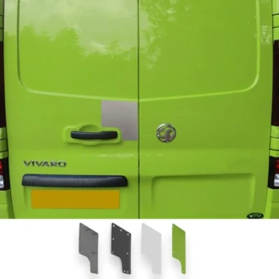 Image of Vivaro Trafic NV300 Rear Door Drill Repair Security Shield Protector Guard Plate Doors
