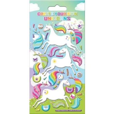 Image of Create Your Own Unicorn Reusable Craft Stickers Perfect for Activities Children and Adults on Non Porous Surfaces