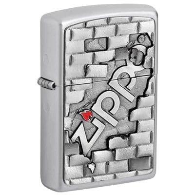 Image of Zippo Windproof LighterMetal Long Lasting LighterBest with Lighter FluidRefillable Perfect for Cigarettes Cigars CandlesPocket Fire StarterZippo Wall Emblem