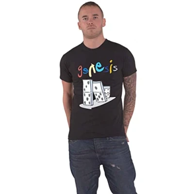 Image of Genesis T Shirt The Last Domino? Tour Official Mens Black XXXL