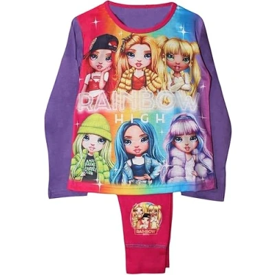 Image of Rainbow High Girls Pyjamas Pjs Sizes 4 10 Years (as8, age, 9_years, 10_years, regular) Multi