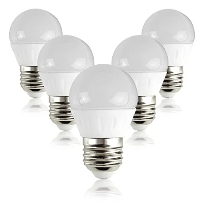 Image of MiniSun Pack of 5 4w LED ES E27 Golfball Energy Saving Long Life Light Bulbs [2700K Warm White]