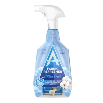 Image of Astonish Fabric Refresher Spray for Freshening Clothes, Curtains, Carpets and Fabrics, Cotton Fresh Scent, 750ml